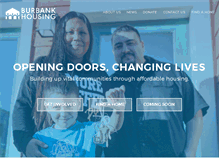 Tablet Screenshot of burbankhousing.org